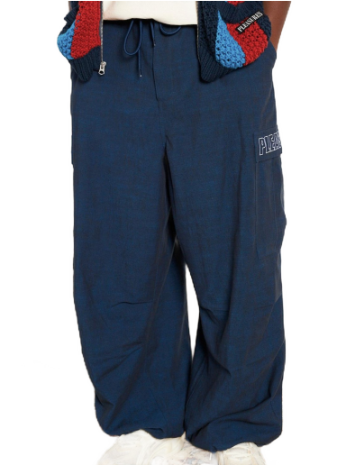 Cargo bukser Pleasures Visitors Wide Fit Cargo Pants Mørkeblå | P23F012-NAVY