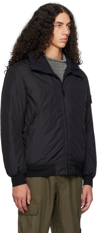 Bomberjakke Stone Island Crinkle Reps R-NY Bomber Jacket Sort | 811540823, 1