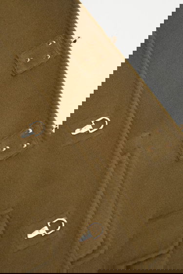 Frakker Drôle de Monsieur Wool Blend Caban Jacket with Metallic Toggle Fasteners Grøn | I.JT248.WO042, 4