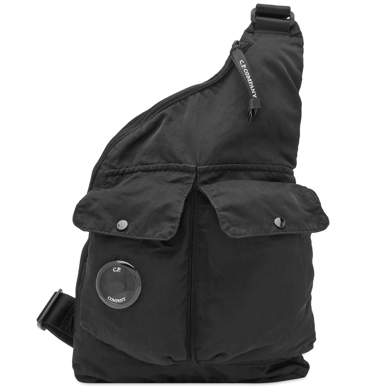 Rygsæk C.P. Company Lens Single Strap Backpack Sort | 15CMAC213A-005269G-999, 0