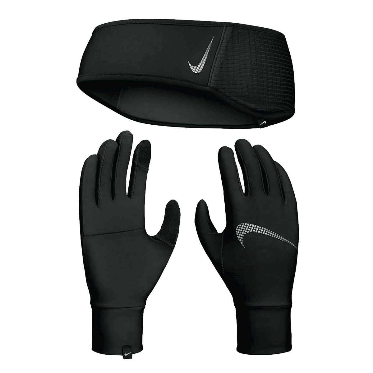 Handsker Nike Essential Running Headband and Gloves Set Sort | N.100.0597.082.LX, 0