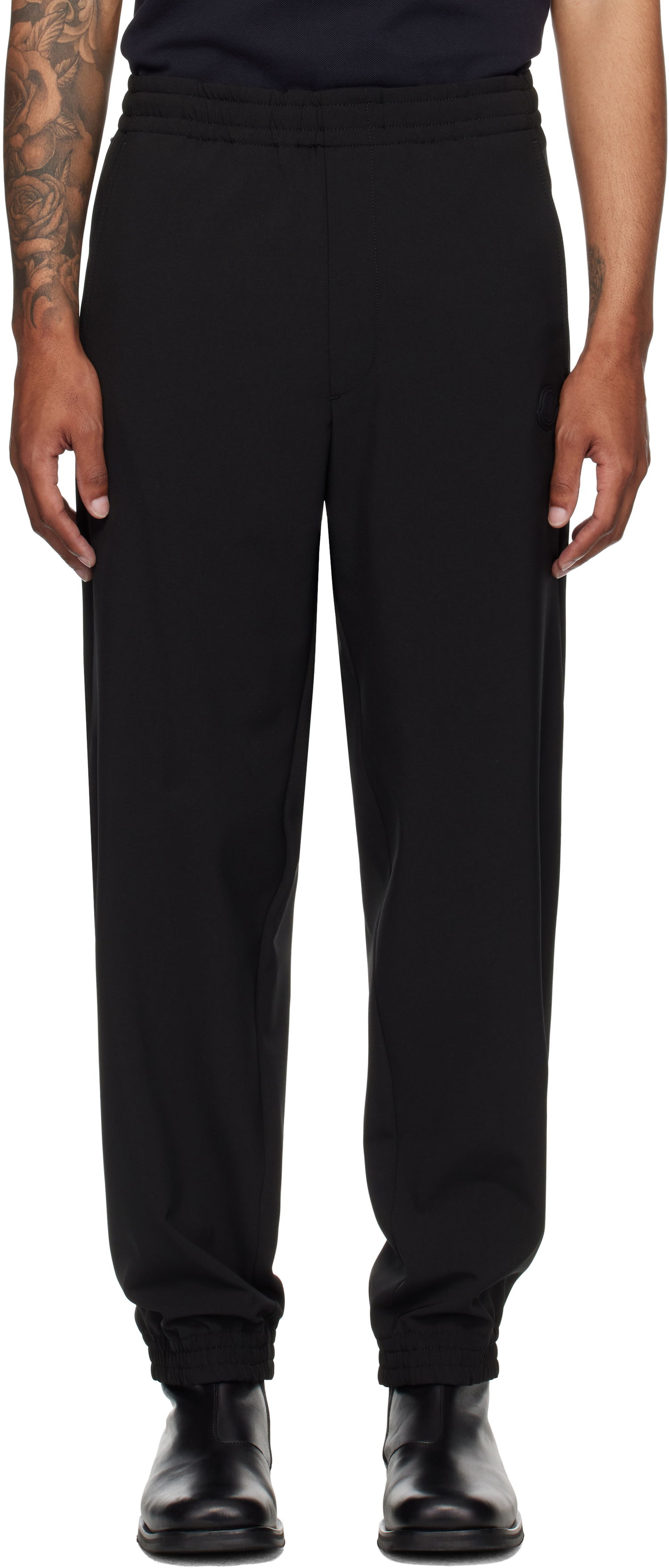 Joggingbukser Moncler Moncler Logo Jogging Pants Sort | K20912A00012598PM, 0