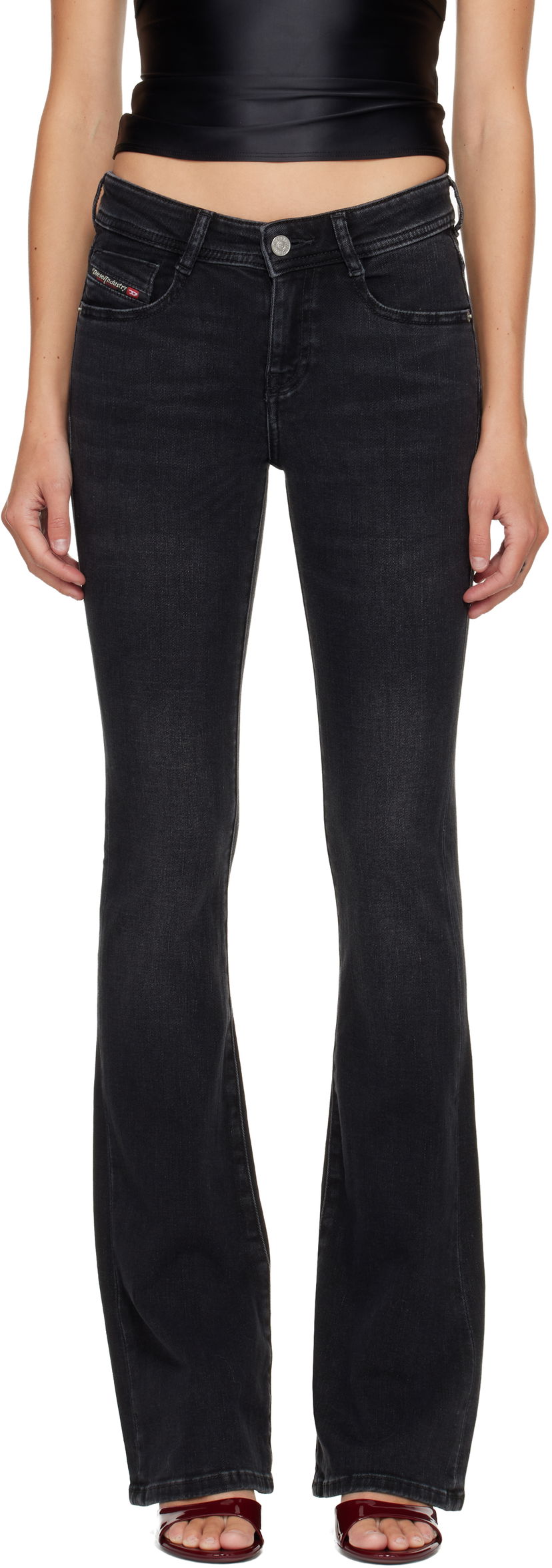 Jeans Diesel 1969 D-Ebbey Flared Jeans Sort | A11003 0DBDN