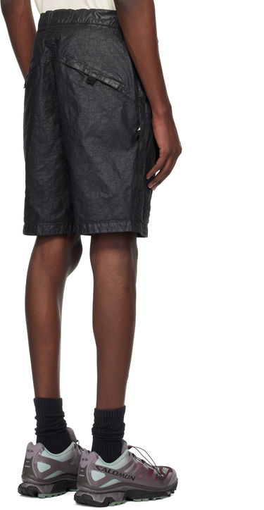 Shorts Stone Island Stone Island Organic Look Nylon Panama-TC Shorts Sort | K1S15 L100010 S0069, 2