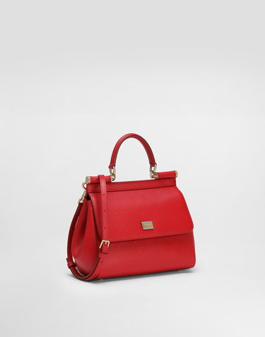 Håndtaske Dolce & Gabbana Dolce & Gabbana Mini Dauphine Top Handle Bag Rød | BB6003B100180303, 2