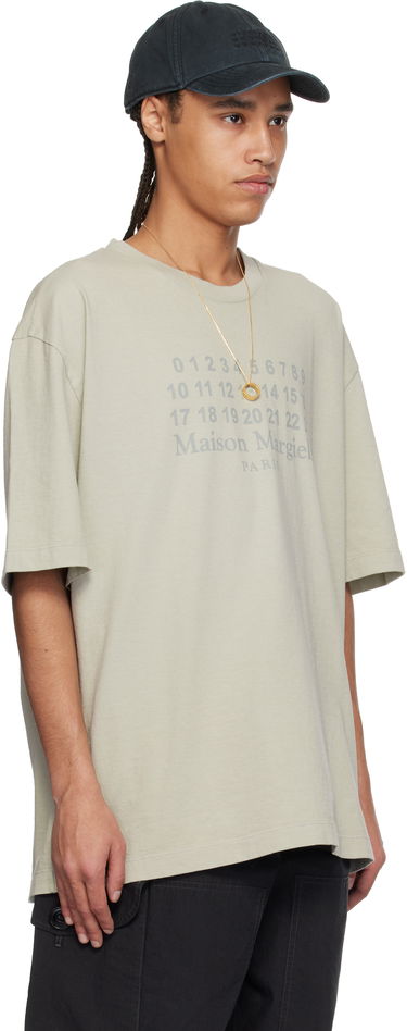 T-shirt Maison Margiela Maison Margiela Numeric Logo T-Shirt Grøn | S50GC0716 S24567, 4