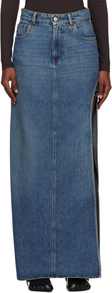 Nederdel Coperni Coperni Garter Belt Denim Maxi Skirt Blå | COPJ101F2014, 0
