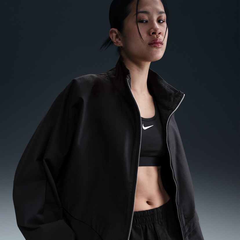 Vindjakke Nike Women's Relaxed-Fit Twill Jacket Windrunner Sportswear Collection Sort | HJ0314-010