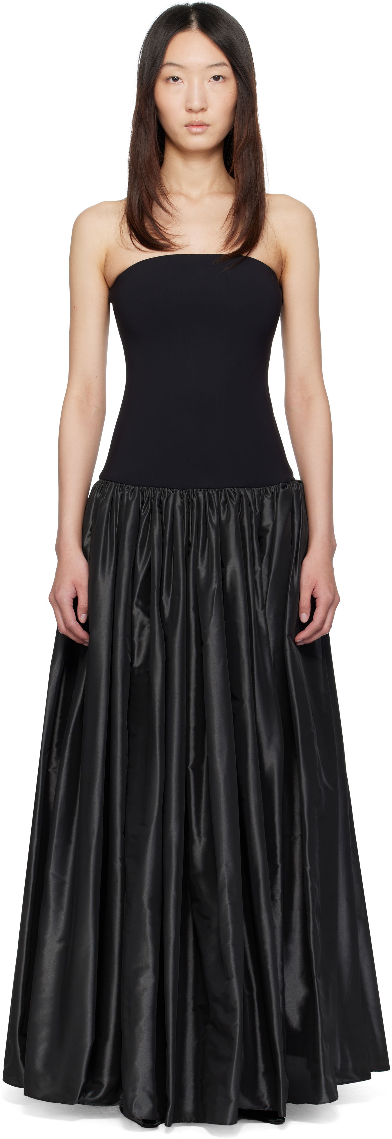 Kjole Coperni Coperni Bustier Princess Maxi Dress Sort | COPR195F3042, 0