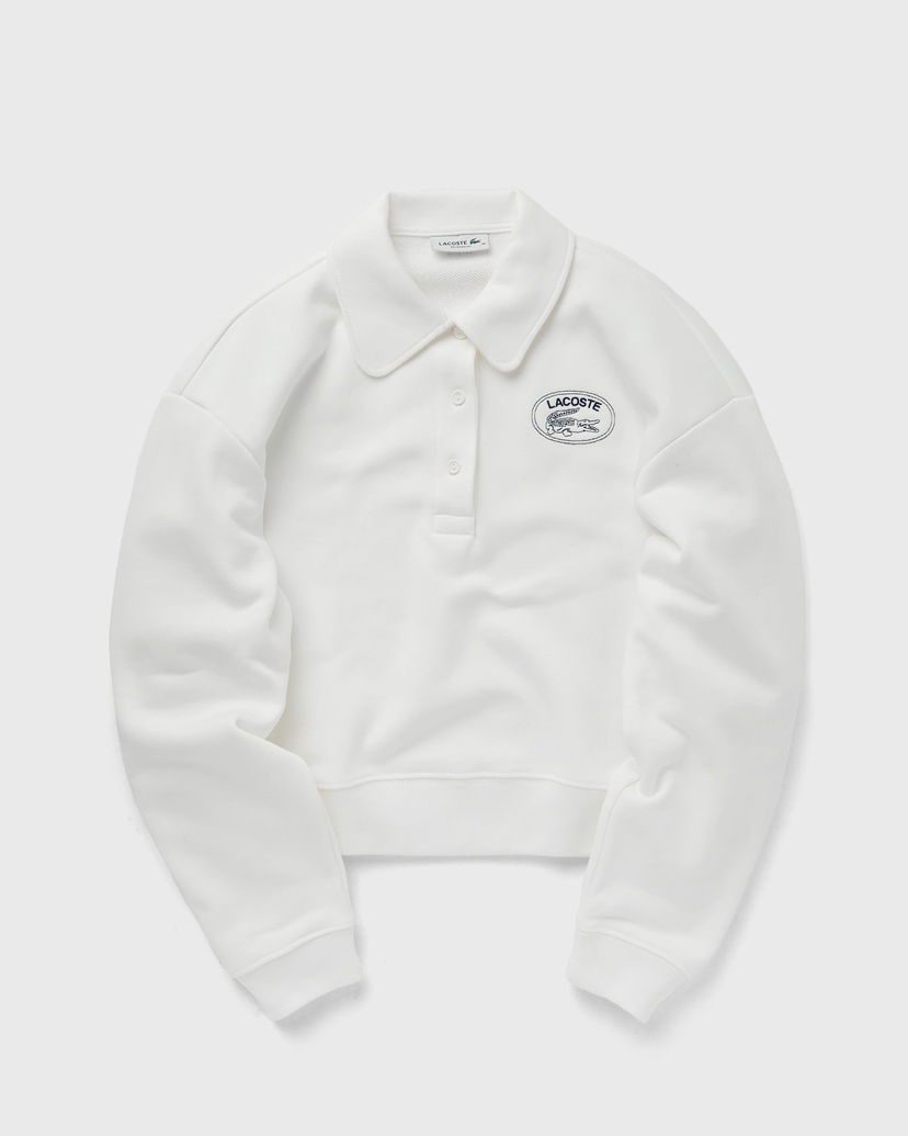Sweatshirt Lacoste SWEATSHIRTS women Half-Zips white in size:L Hvid | SF3469-70V