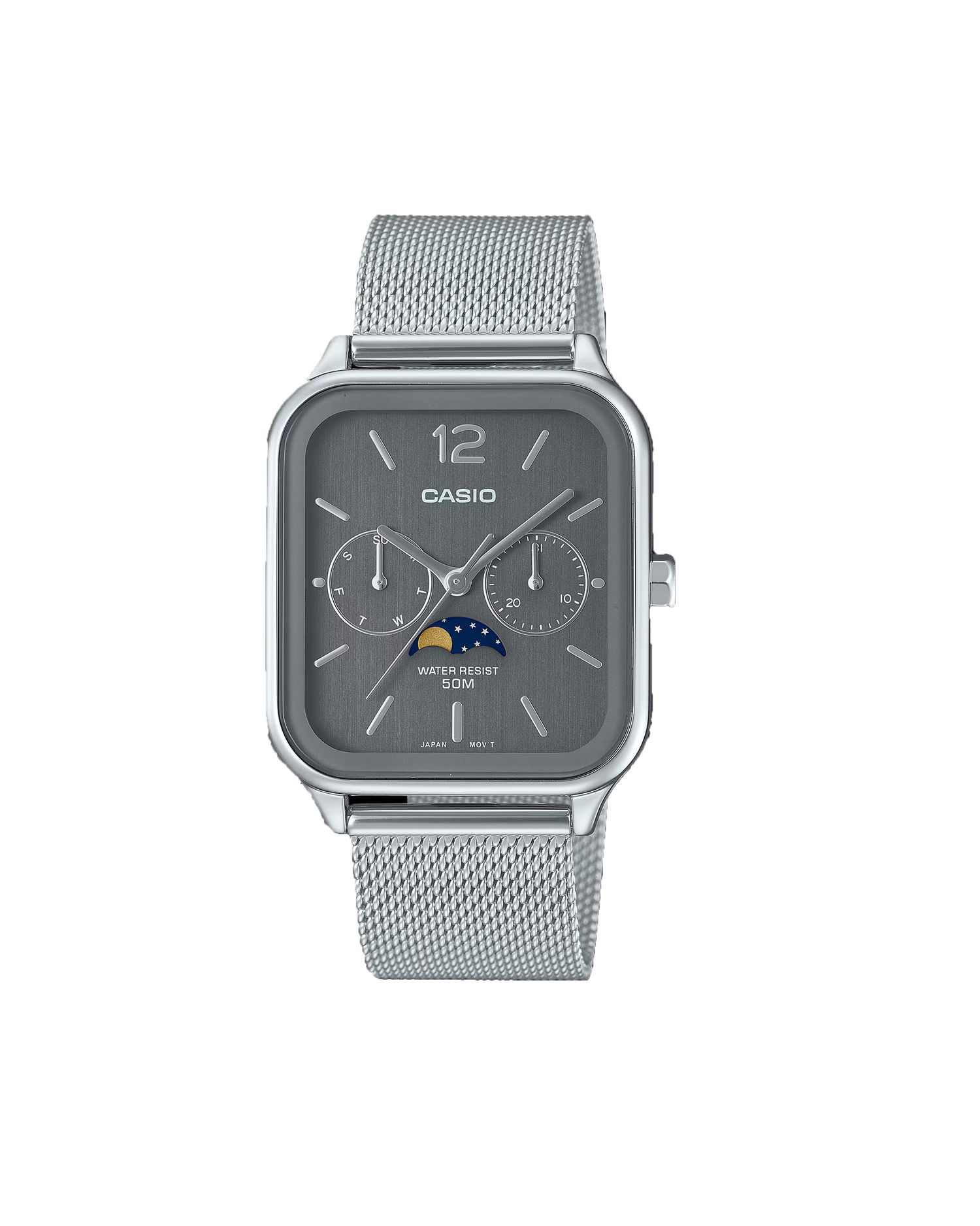 Ur CASIO Moon Phase Watch Grå | MTP-M305M-8AVER, 0