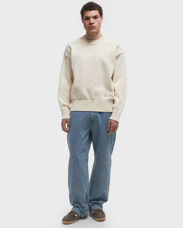 Sweater AMI AMI Crewneck Sweater Hvid | HKS163.KN0063-136, 2
