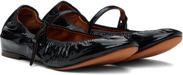 Tøj LANVIN Lanvin Mary Jane Glossy Leather Ballerinas Sort | FW-BAMB05-GLOS-H24, 3