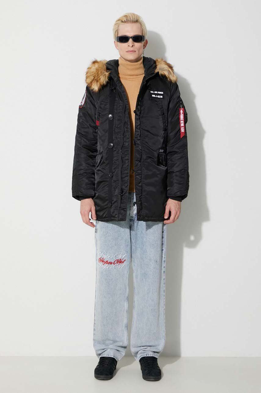 Parka Alpha Industries N3B Airborne Parka Sort | 188141.03, 1