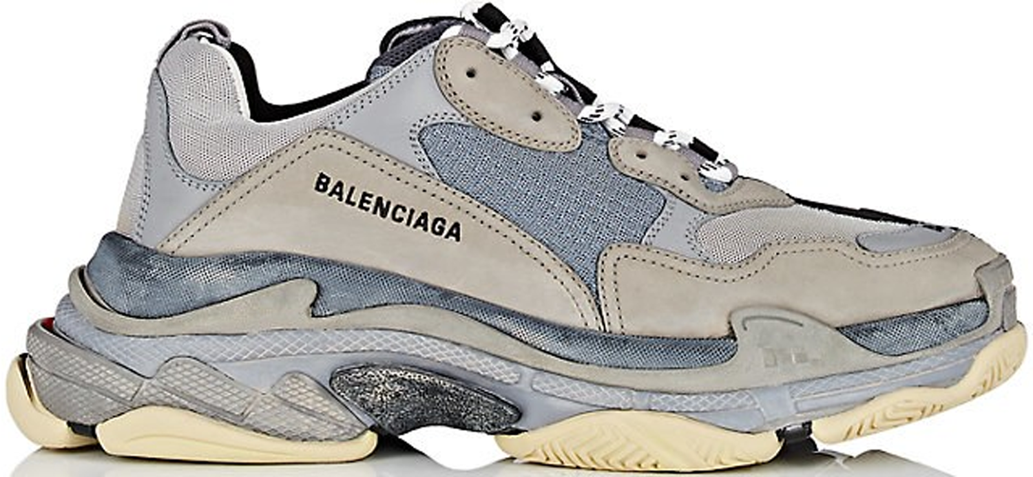 Sneakers og sko Balenciaga Triple S Split Black Grey Grå | 533891-W09OC-1264, 0