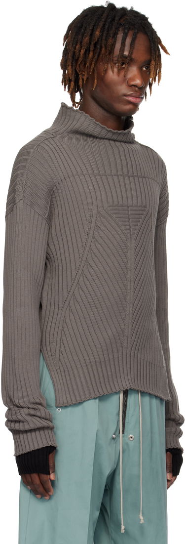 Sweater Rick Owens Rick Owens Hollywood Tabard Sweater Beige | RU01E5663 KEC, 4