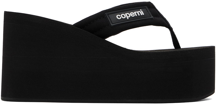Tøj Coperni Coperni Wedge Sandals Sort | COPSH09440, 0