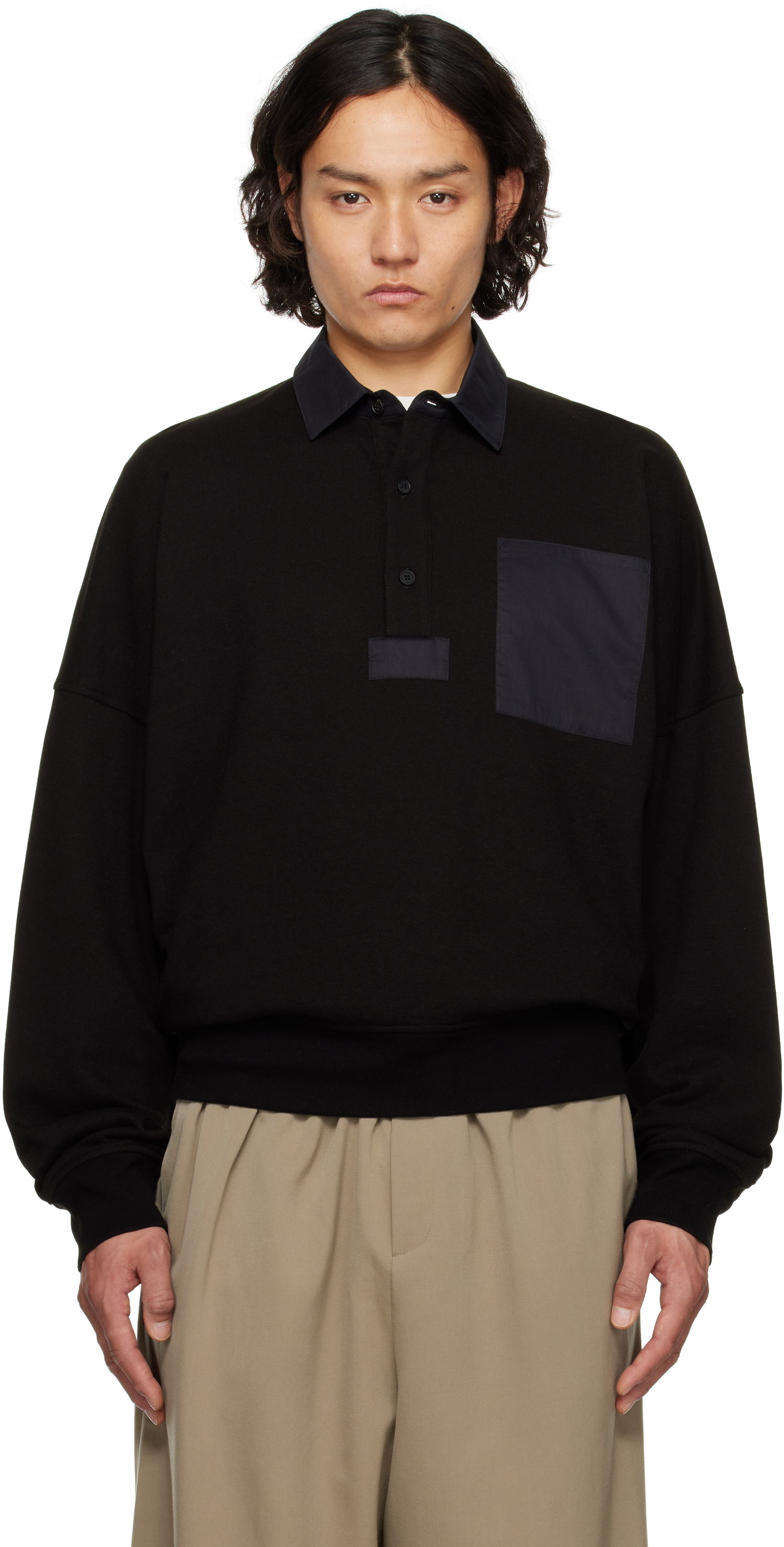 Sweater The Row The Row Dende Polo Sort | 611-K628, 0