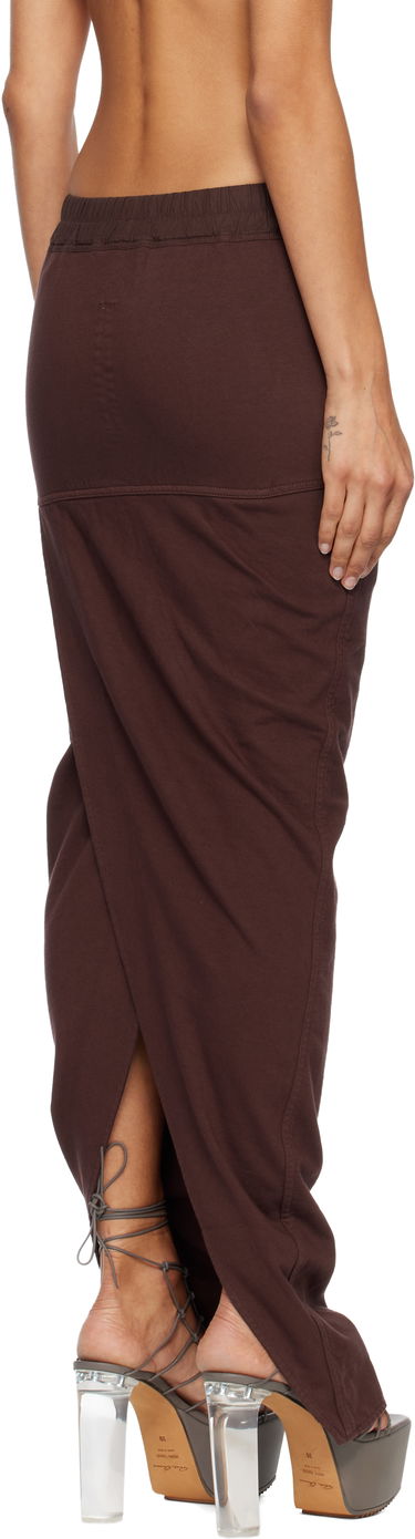 Nederdel Rick Owens Concordians Pull On Pillar Maxi Skirt Brun | DS02E7332 RIG, 2