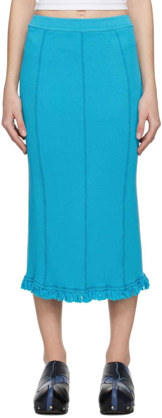 Nederdel Acne Studios Tassel Maxi Skirt Blå | AF0322-, 0