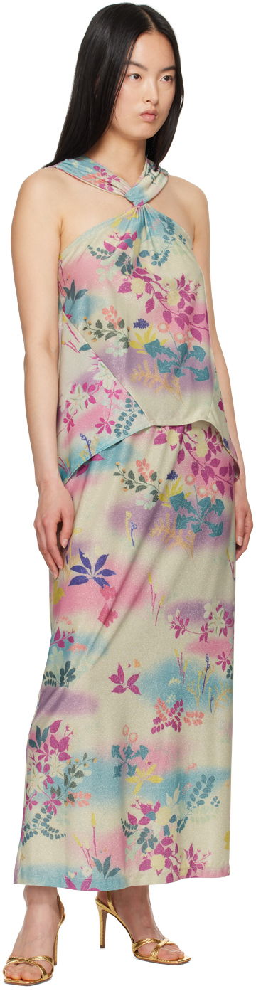 Nederdel Anna Sui Floral Print Maxi Skirt Flerfarvet | 424B10, 3