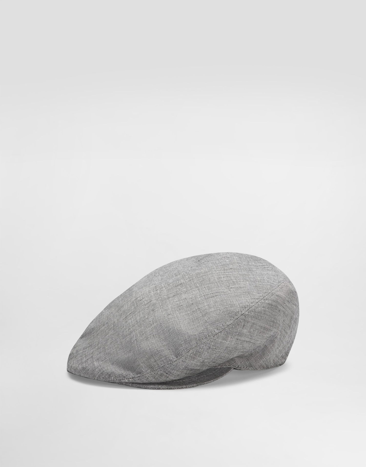 Kasket Dolce & Gabbana Dolce & Gabbana Washed Linen Canvas Flat Cap Grå | GH587AFU4MFS8290, 0