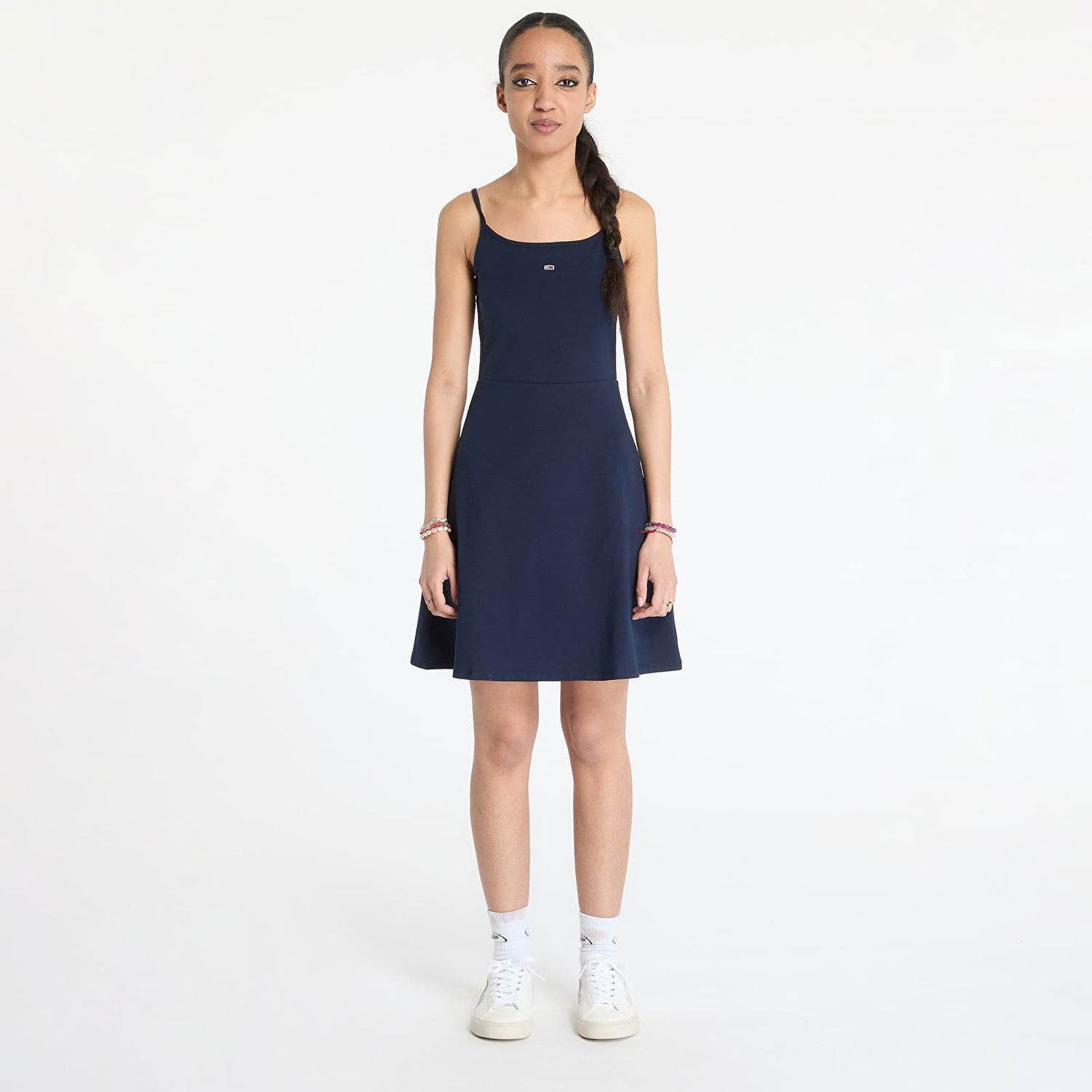 Kjole Tommy Hilfiger Tommy Jeans Essential Strap Dress Mørkeblå | DW0DW21354 C1G, 0