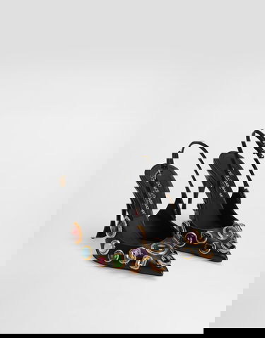 Tilbehør Dolce & Gabbana Dolce & Gabbana Slingbacks With Jewels Sort | CG0970AP4638S574, 1