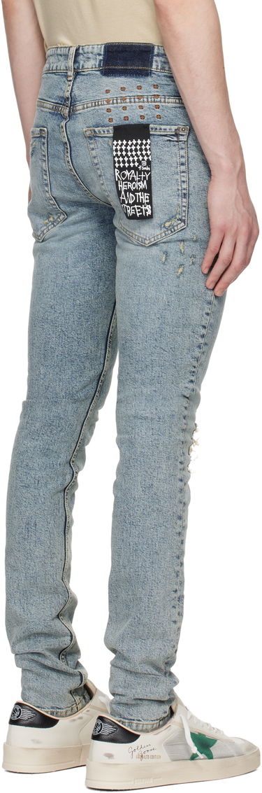 Jeans Ksubi Ksubi Van Winkle Distressed Slim Jeans Blå | MSP25DJ017, 2
