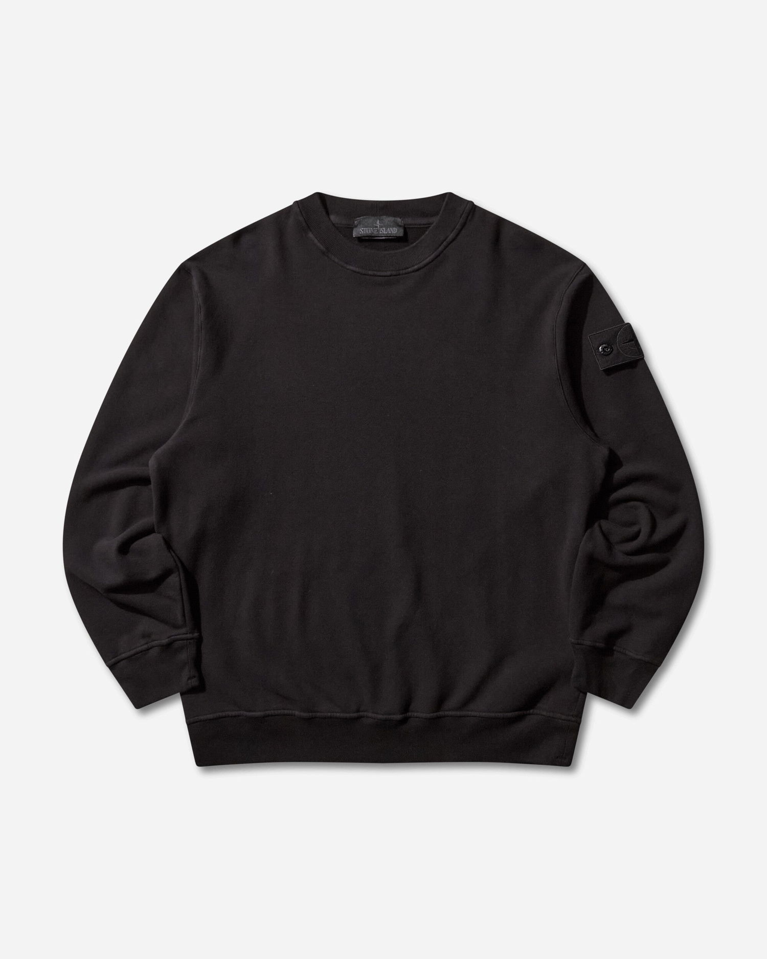 Sweatshirt Stone Island Ghost Stretch Cotton Fleece Crewneck Sweatshirt Sort | K2S15-6100069-S0F28 V0029, 1