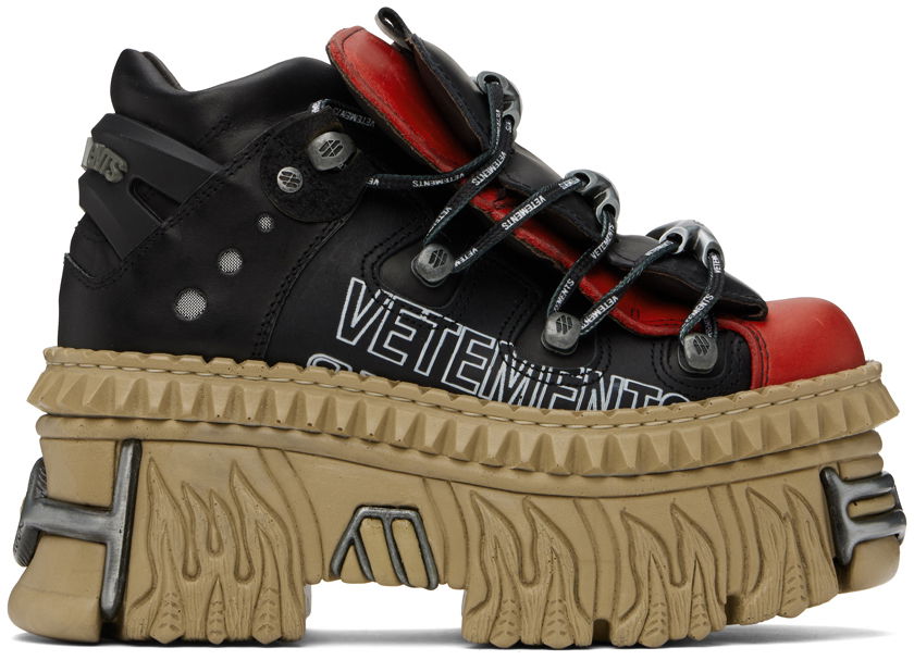 Sneakers og sko VETEMENTS New Rock Edition Platform Sneakers Rød | UA65SN100L, 0
