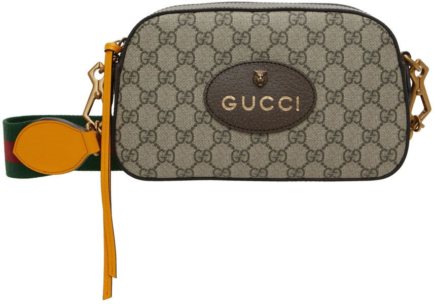 Rygsække og tasker Gucci Neo Vintage GG Supreme Messenger Bag Brun | 476466 K9GVT, 0