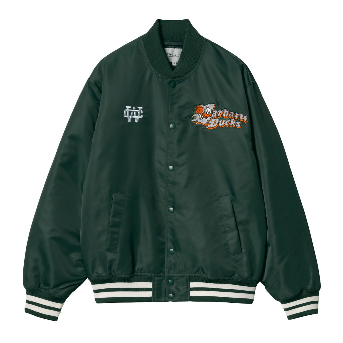 Bomberjakke Carhartt WIP Carhartt WIP Flaming Ducks Bomber Jacket Grøn | I034510_9, 0