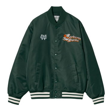 Bomberjakke Carhartt WIP Carhartt WIP Flaming Ducks Bomber Jacket Grøn | I034510_9, 0