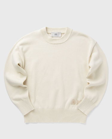 Sweater AMI AMI Crewneck Sweater Hvid | HKS163.KN0063-136, 1