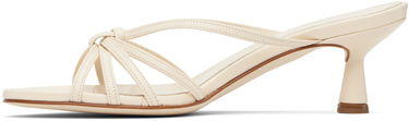 Tøj Aeyde Aeyde Abby Leather Mules Beige | A11-HS-PRAR55ST141-SS25-100-007, 2