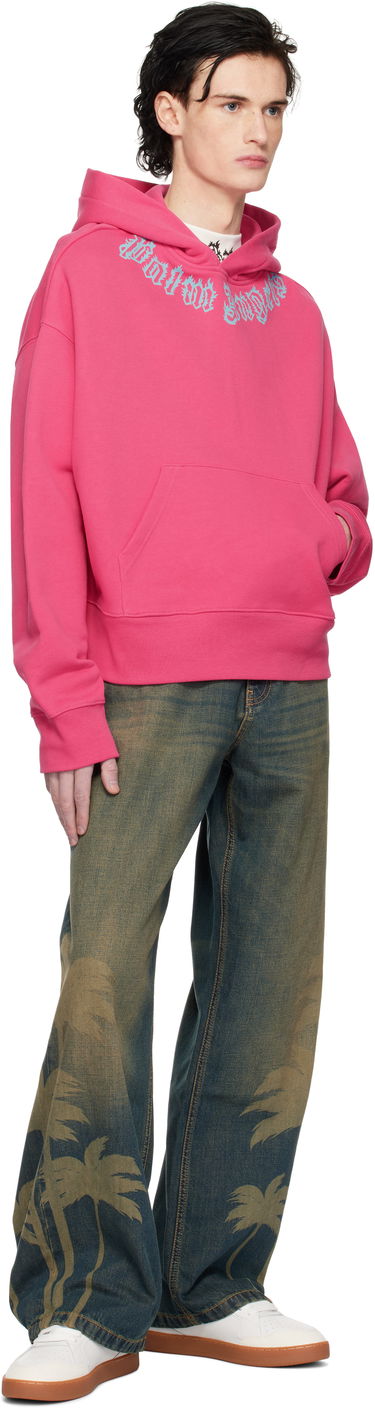 Jeans Palm Angels Laser Palms Loose Jeans Blå | PMYA049S25DEN0016009, 3