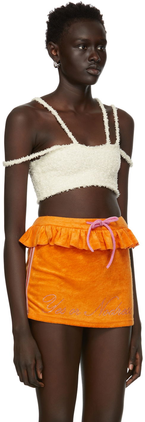 Tanktop GUIZIO Guizio Bouclé Strap Tank Top Orange | DGS21K820, 1