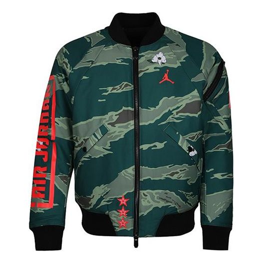 Bomberjakke Jordan Jordan City Of Flight Bomber Jacket Grøn | AT9006-010