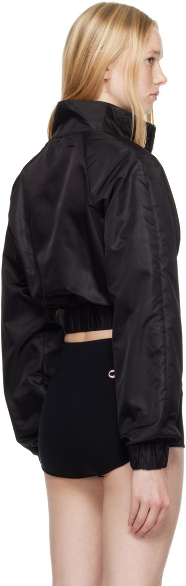 Bomberjakke Area AREA Crystal Trim Track Jacket Sort | SS25OU0028FA02, 2