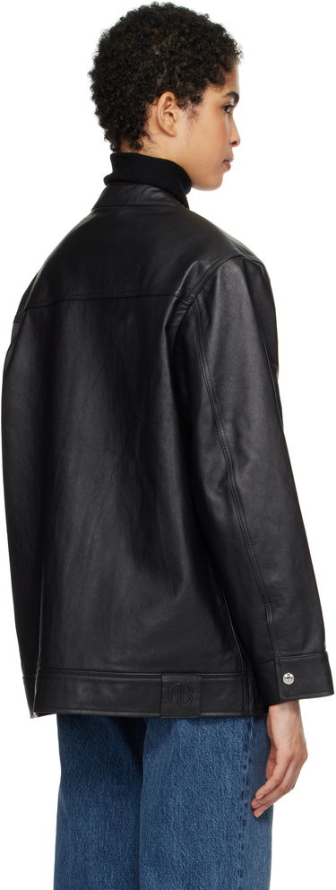 Jakke Anine Bing Henry Leather Jacket Sort | A-01-10189-000, 2