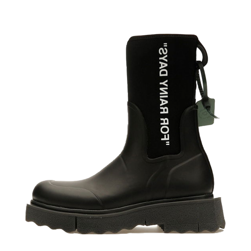 Sneakers og sko Off-White For Rainy Days Rain Boot Black W Sort | OWIE016F22MAT0011001