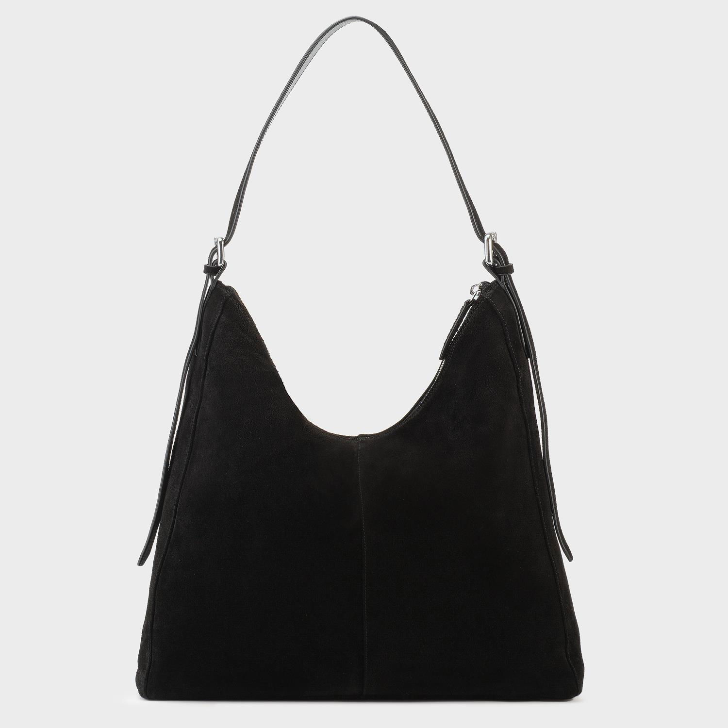 Skuldertaske Vagabond Vagabond Hilo Suede Shoulder Bag Sort | BN02-040-20, 0