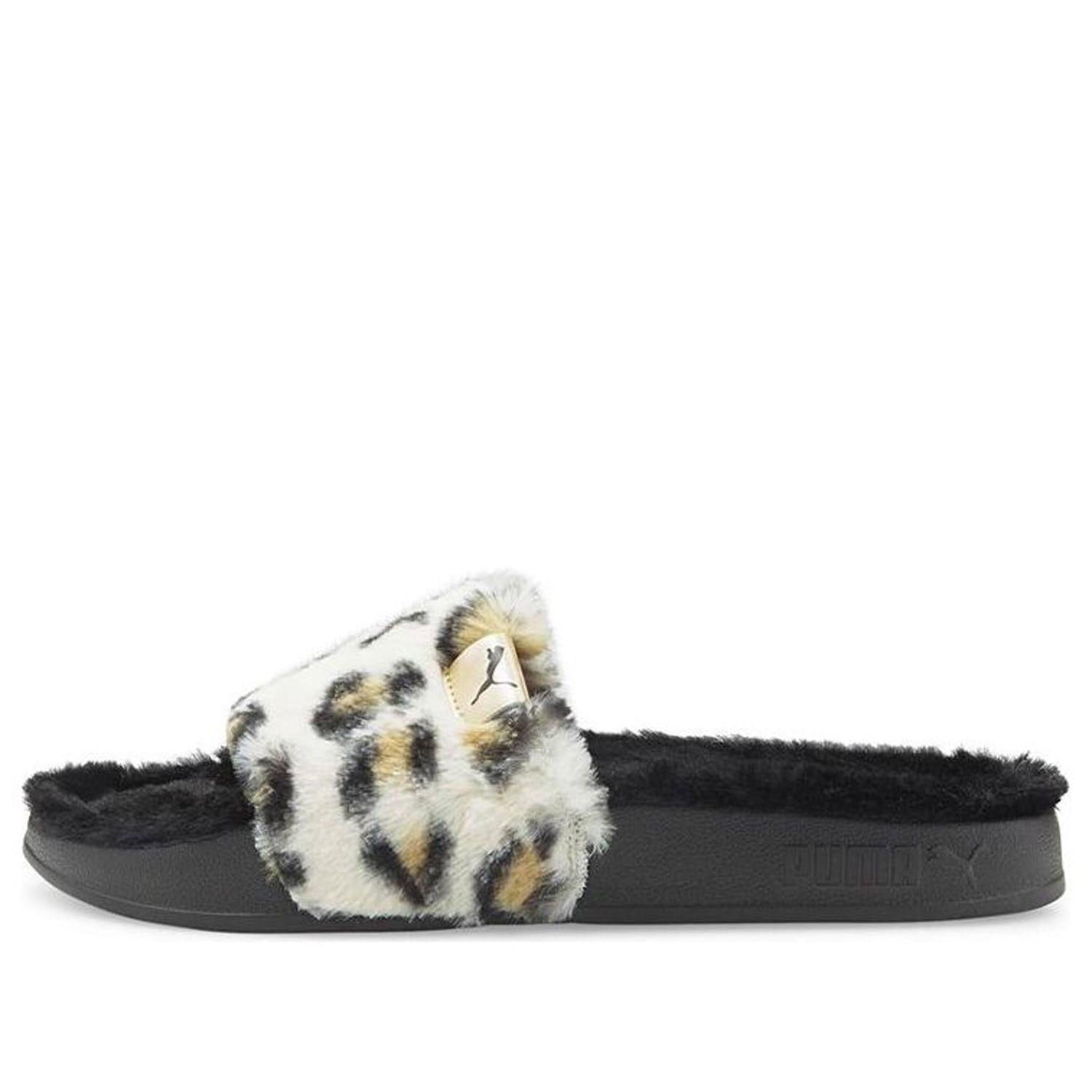 Sneakers og sko Puma Leadcat 2.0 Faux Fur Leopard Slides Brun | 385804-01, 0