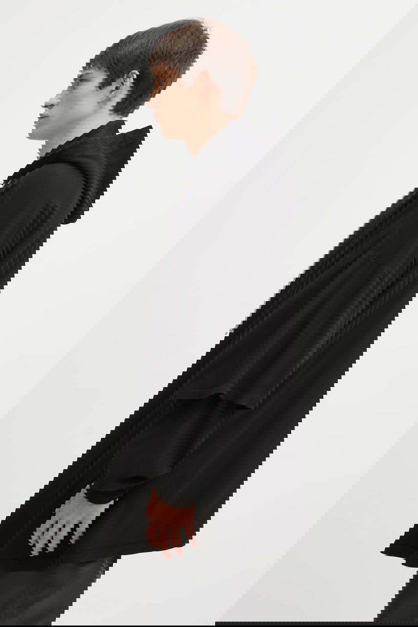 Sweatshirt Rick Owens Rick Owens DRKSHDW Tommy Hustler Oversized Layered Sleeve Hoodie Sort | DU02E7271.JDB, 1
