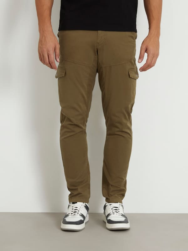 Cargo bukser GUESS Mid Rise Cargo Pant Brun | M4RB58WFYSA, 0
