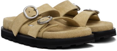 Tøj Jil Sander Jil Sander Pin-Buckle Suede Sandals Beige | J44WP0026_P8213, 3