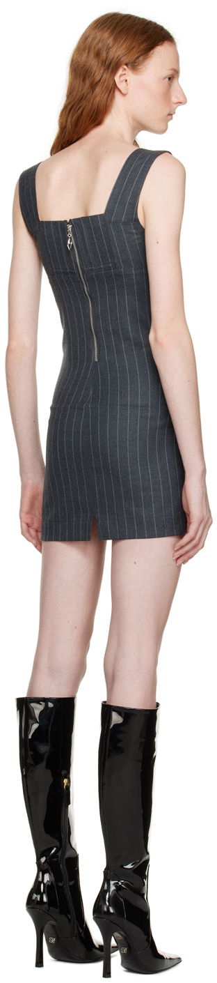 Kjole Miaou Miaou Vivi Pinstriped Mini Dress Grå | 5022PSWBRI, 2