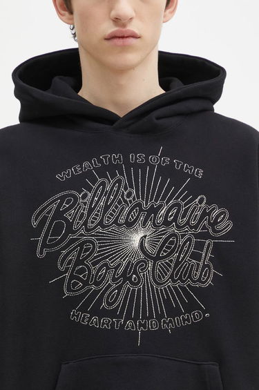 Sweatshirt BILLIONAIRE BOYS CLUB Script Logo Chainstitch Popover Hoodie Sort | B24448, 3