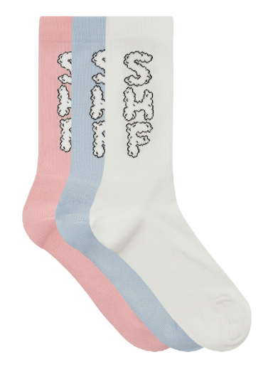 Sokker Sky High Farm 3 Pack Cloud Logo Sock Flerfarvet | SHF03K003 1